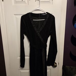 Disturbia Black Long Sleeve Jumpsuit